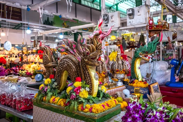 Bangkok Tailândia Janeiro 2020 Bangkok Flower Market Este Lugar Conhecido — Fotografia de Stock