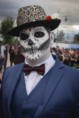 Cholula, Puebla 'da Ölüm Günü' nde Catrin
