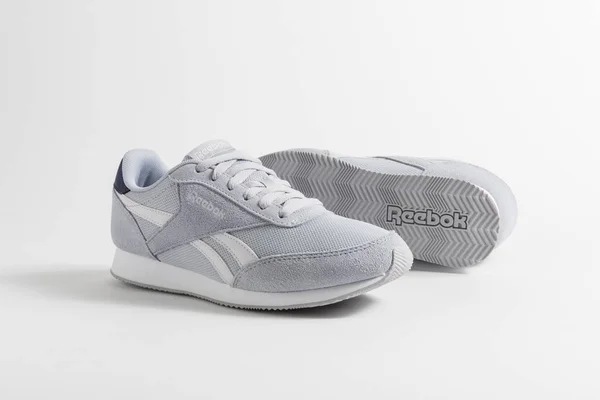 Reebok Men Sports Shoes Gray White Background — Stock Photo, Image