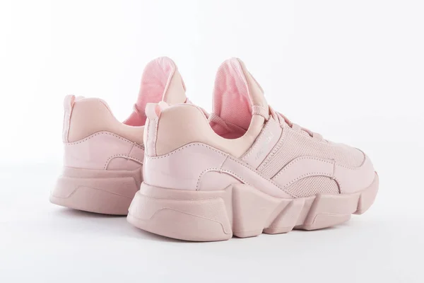 Pink Aeropostale Sneaker Fundo Branco — Fotografia de Stock