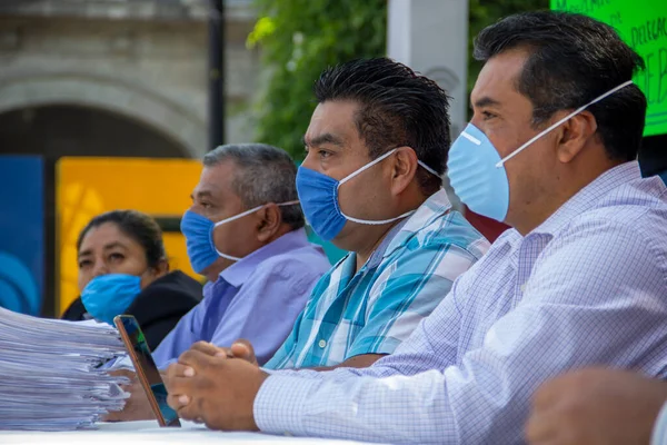 Mexicaanse Latino Burgers Protesteren Tegen Gebrek Aan Werk Als Gevolg — Stockfoto