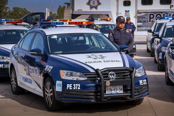 Mexická Policie Hlídá Prezentaci Bezpečnostního Týmu — Stock fotografie