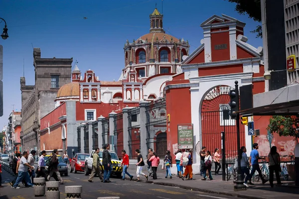 Cidade Puebla Contingência Saúde Devido Pandemia Covid — Fotografia de Stock