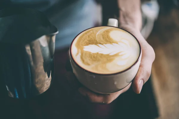 Kaffe på ett café — Stockfoto