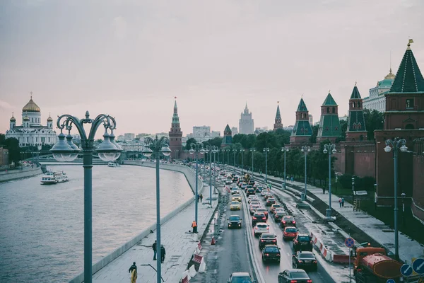 Stau in Moskau — Stockfoto