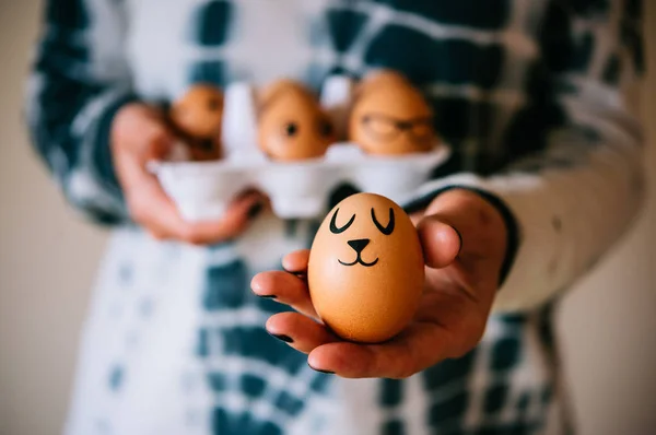 Modern easter eggs — Stock Photo, Image