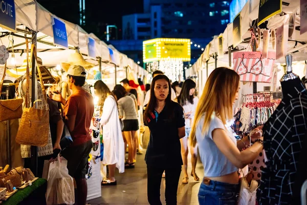 Mercado em Bangkok, Tailândia. — Fotografia de Stock