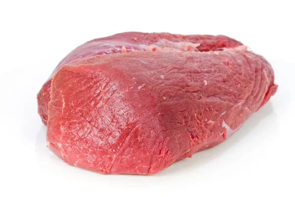 Carne de bovino isolada em branco — Fotografia de Stock