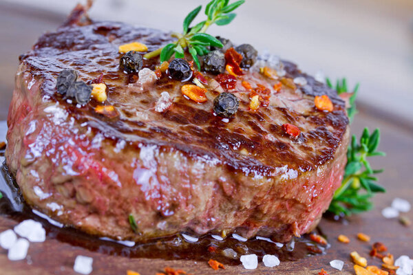 medium grilled steak