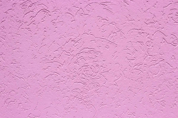 Stucco rosa, decorazione della parete, sfondo texture. Superficie del muro di cemento grezzo con rivestimento in gesso colorato — Foto Stock