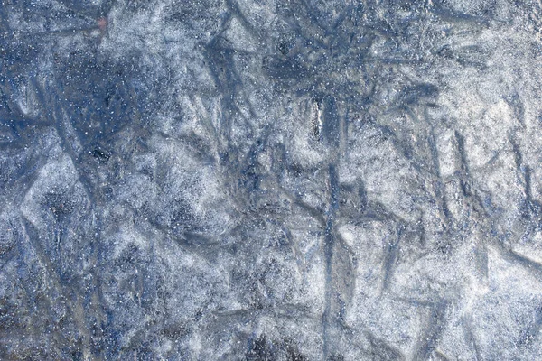 Textured surface, ice texture background backdrop, frozen pond. Winter frozen water, blue white ice