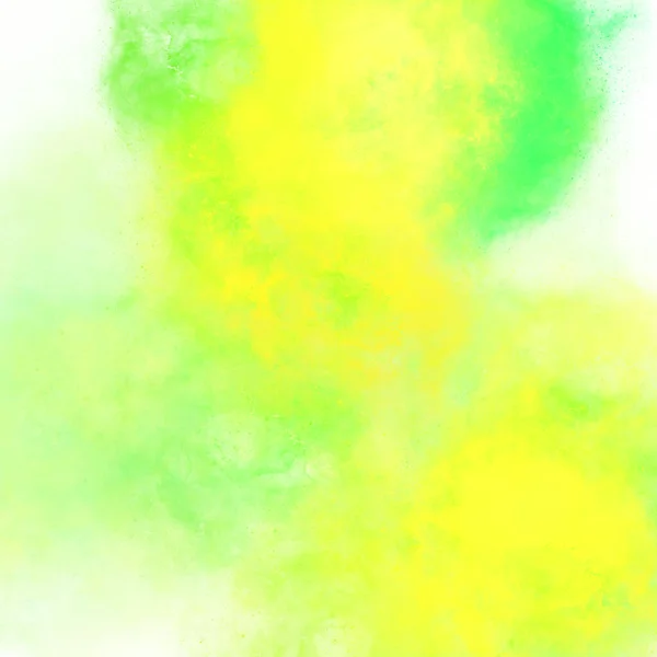 Pittura Acquerello Verde Giallo Con Una Sfumatura Astratto Sfondo Sfondo — Foto Stock