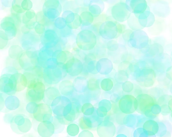 Αφηρημένο Φόντο Πράσινο Μπλε Flash Στρογγυλές Κουκίδες Διαφανείς Φυσαλίδες Αέρα — Φωτογραφία Αρχείου