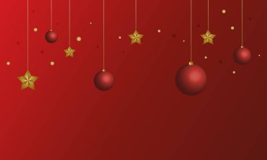 Mutlu Noeller, Noel kırmızı arka plan, Balo, Yıldızlar, Banner Noel web sitesi 