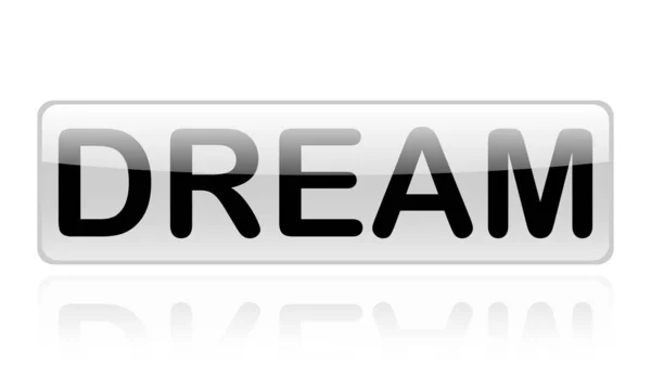 Parole Sogno Progettazione Vettoriale Parola Sogno Isolata — Vettoriale Stock