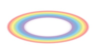 Gökkuşağı vektörü beyaz arkaplan illüstrasyon elementinde izole edildi