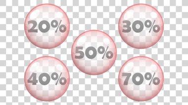 Beyaz arkaplan vektör tasarımında indirimli bayrak