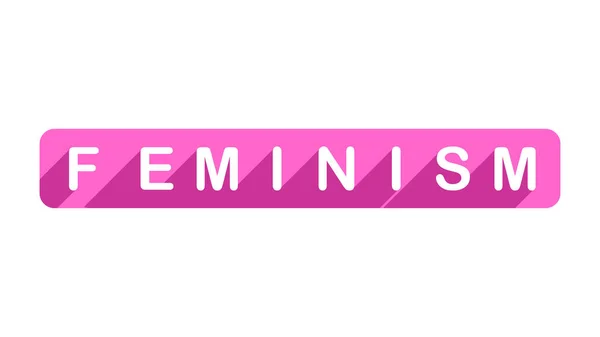 Prvky Vektoru Feminismu Feminismus Banner Design — Stockový vektor