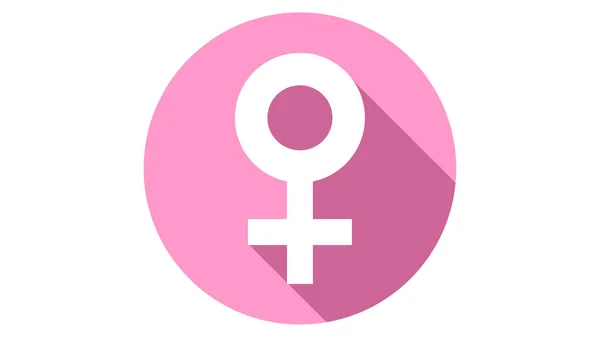 Значок Гендерного Символа Векторные Элементы Феминизма Дизайн Баннера Феминизма — стоковый вектор