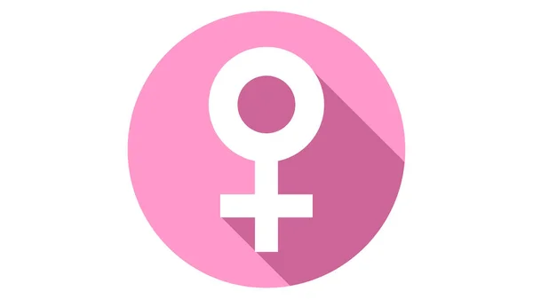 Gender Symbol Icon Feminism Vector Elements Feminism Banner Design — Stock Vector