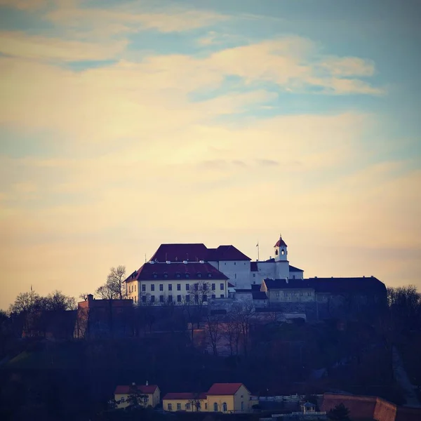 Κάστρο Špilberk Μπρνο Κεντρική Ευρώπη Τσεχία Πανέμορφο Παλιό Κάστρο — Φωτογραφία Αρχείου
