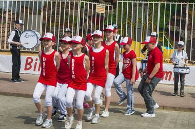 Hip hop dans grubu çocukların gerçekleştirir