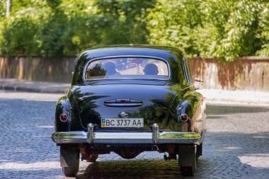 Eski retro araba yarış Leopolis gran Zim 12 alarak katılım