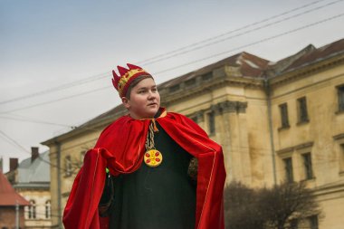 Bilinmeyen genç erkek oyuncu rol Kral bir Chr vatandaşları için çalış