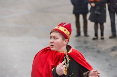 Bilinmeyen genç erkek oyuncu rol Kral bir Chr vatandaşları için çalış