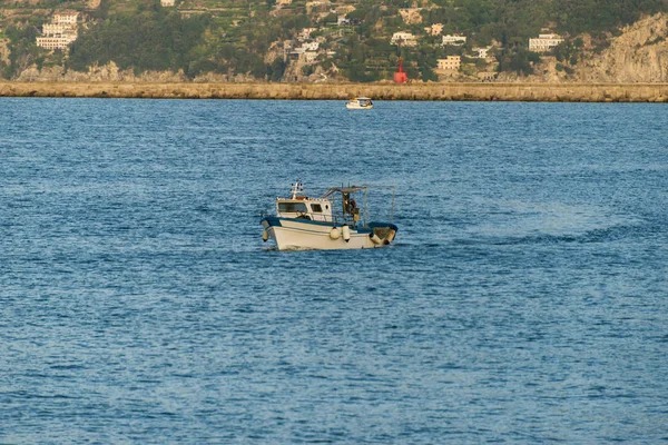 Fishing boat goes to sea