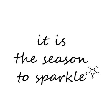 Işıldamanın tam zamanı, beyaz arka planda izole edilmiş tipografi, parti posterleri ve afişler için harika 