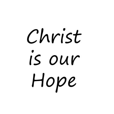 Hristiyan inancı, baskılar için tipografi ya da poster, kart, el ilanı ya da tişört olarak kullanım