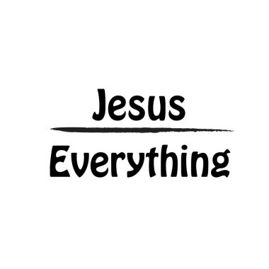 Hristiyan inancı, baskılar için tipografi ya da poster, kart, el ilanı ya da tişört olarak kullanım