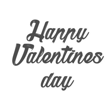 Sevgililer Günü, baskı için tipografi ya da poster, kart, broşür ya da tişört olarak kullanım