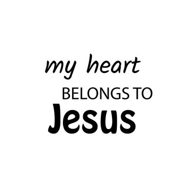 Hristiyan Alıntısı, Baskı için tipografi veya poster, kart, broşür veya tişört olarak kullanım