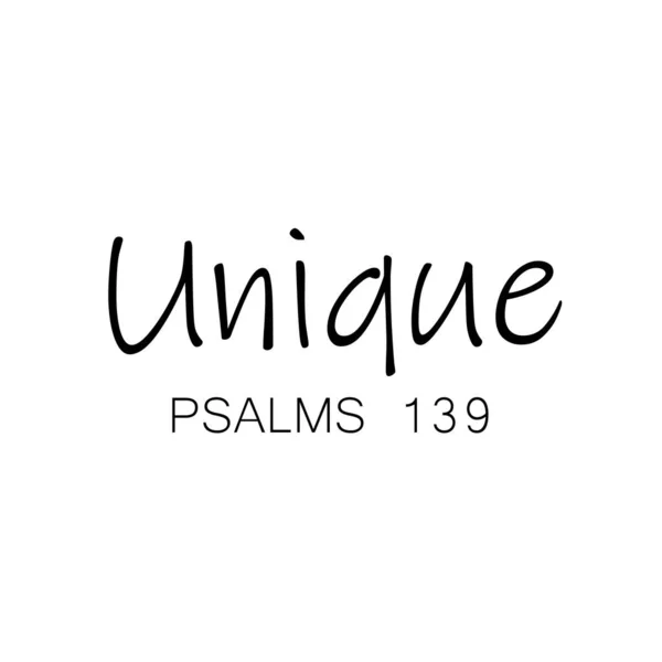 Christian Quote Biblical Phrase Psalm 139 Unique — 图库矢量图片