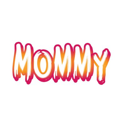 Anneler Günü baskılar için özel tipografi 