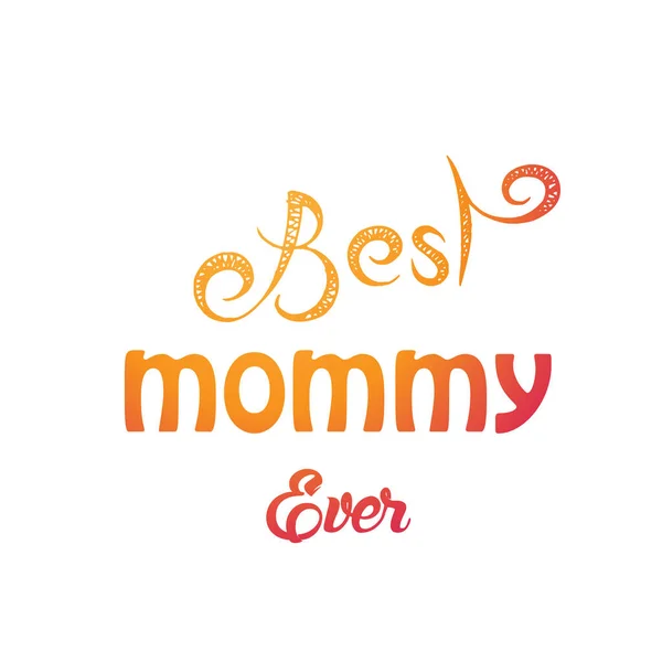 Mothers Day Special Typography Print — Stock Vector