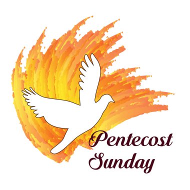Pentecost Pazar Özel Tasarımı, Baskı için Tipografi veya poster, kart, broşür veya tişört olarak kullanılacak 