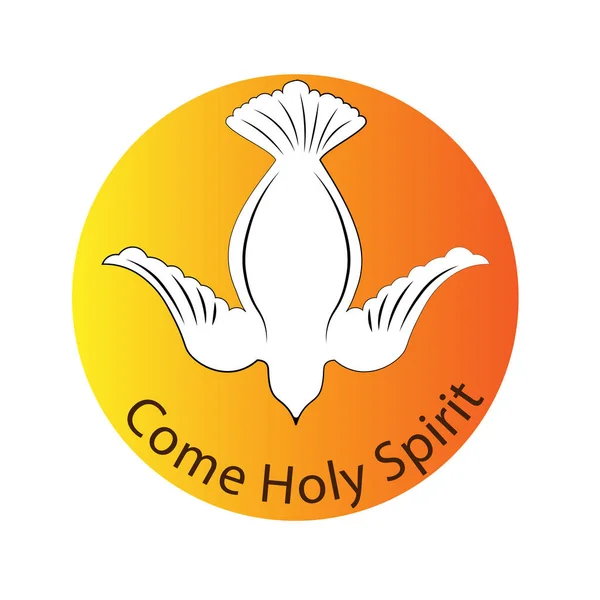 Pentecost Sunday Special Design Typografia Druku Lub Wykorzystania Jako Plakat — Wektor stockowy