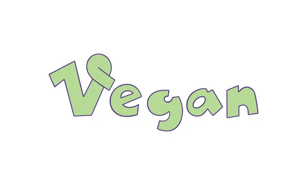 Vegan. Vector illustration. — ストックベクタ