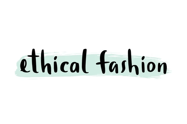 Etiskt mode. Vektorbild. — Stock vektor