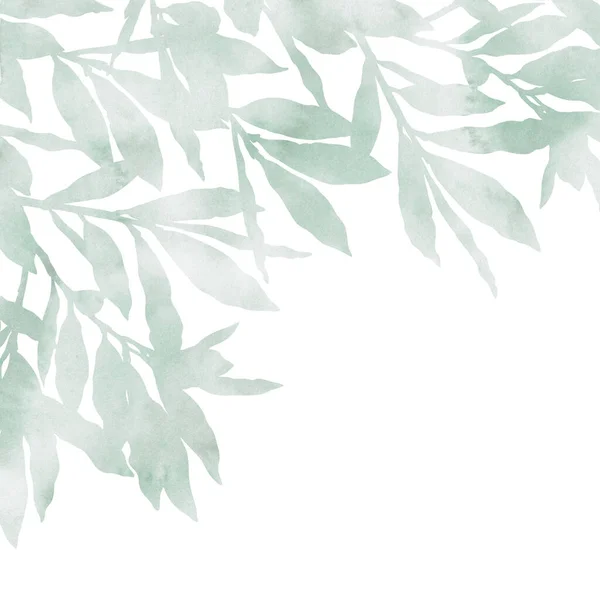 春の枝は白い背景に孤立しています カード 招待状 バナー ウェブサイト ポスターの創造的なデザインのための装飾的な画像 手描き水彩イラスト パステルカラー — ストック写真