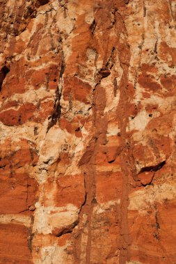 kırmızı kil çöl kabuklu dokusu