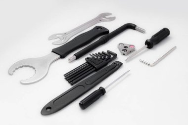 İzole edilmiş beyaz arkaplan üzerindeki bisiklet aracı