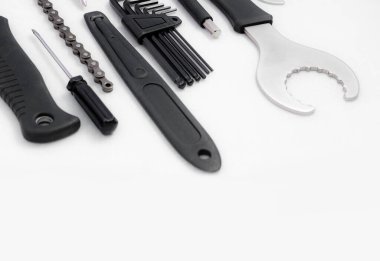 İzole edilmiş beyaz arkaplan üzerindeki bisiklet aracı