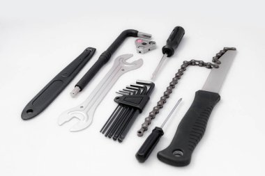 İzole edilmiş beyaz arkaplan üzerindeki bisiklet aracı