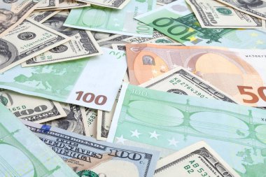 ABD ve Euro banknotlarından yapılan doku