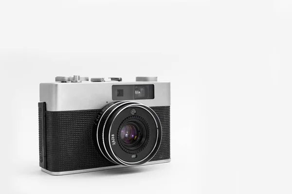 Kamera Retro Izolowanym Białym Tle — Zdjęcie stockowe