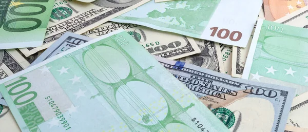 ABD ve Euro banknotlarından yapılmış doku panoraması